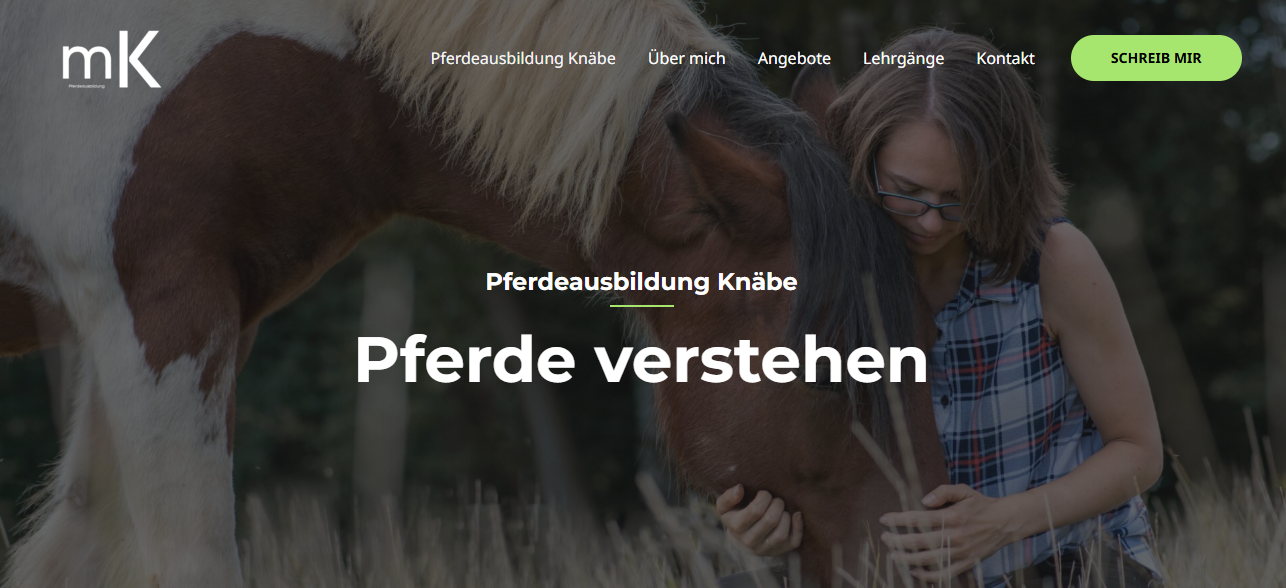 webseite pferdeausbildung knäbe